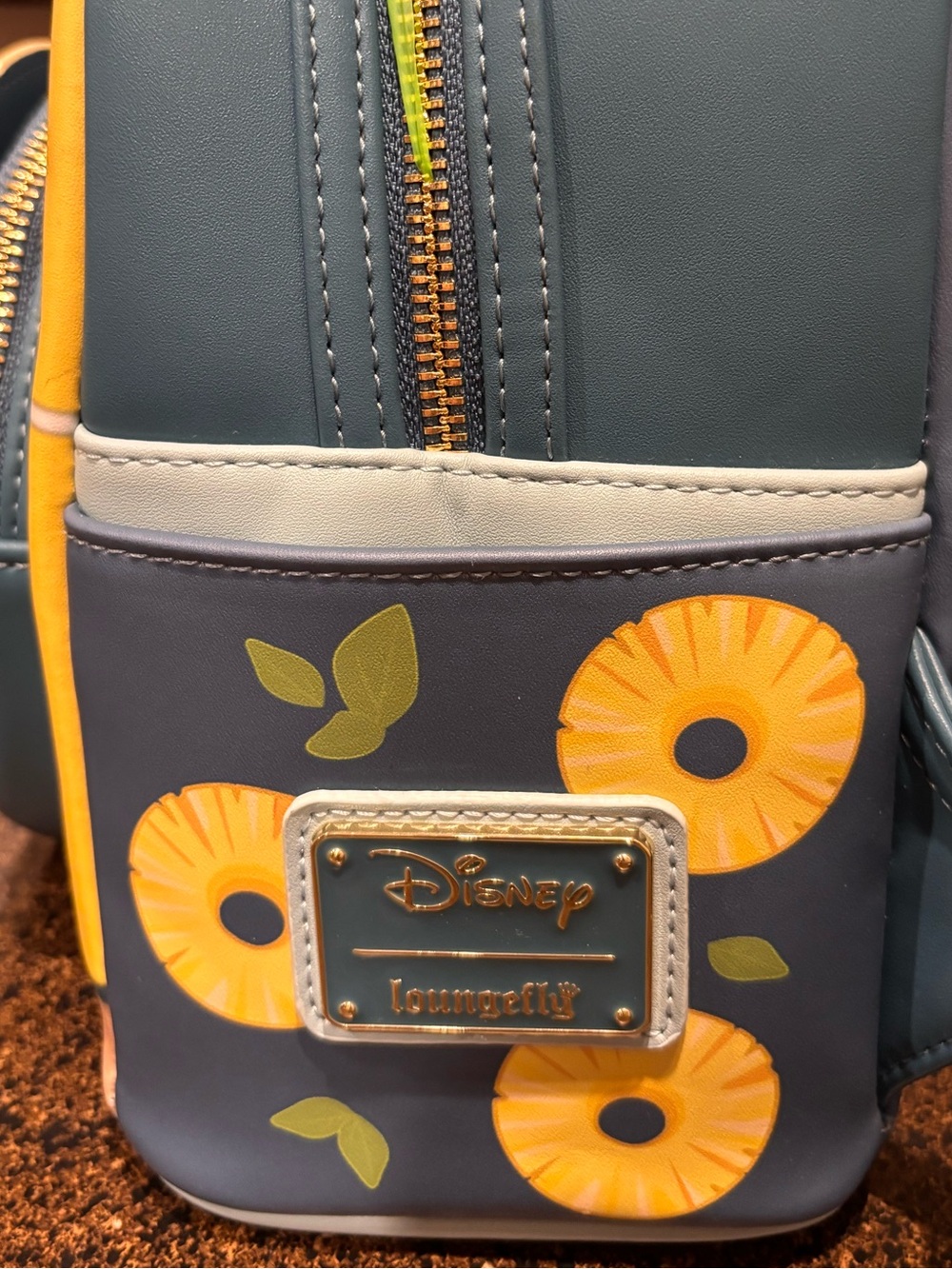 Disney Loungefly Stitch Pineapple Pizza Mini Backpack - Picture 4 of 4